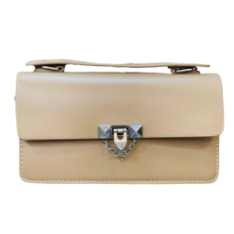 Sleek and Stylish Beige Shoulder Bag