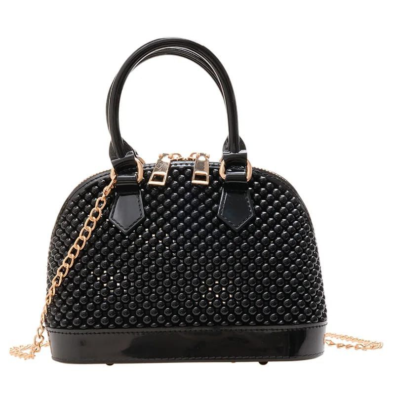 Stylish Beaded Dome Handbag